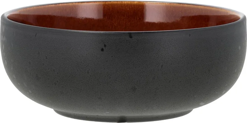 Poke/ramen kom Dia 18 x 7 cm Zwart/Amber van Bitz in Zwart, Amber – productfoto
