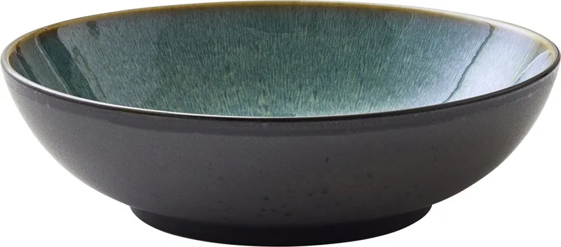 Saladekom Dia. 24 x 6 cm Zwart/Groen van Bitz in Zwart, Groen – productfoto