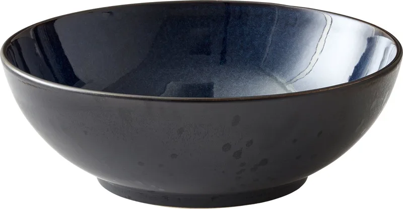 Saladekom Dia. 30 x 10 cm Zwart/Donkerblauw van Bitz in Zwart, Donkerblauw – productfoto
