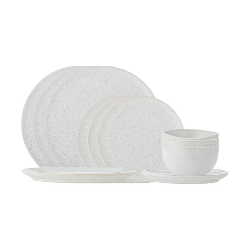 Addison Geschirrset 12-teilig Weiß von Bloomingville – Produktfoto