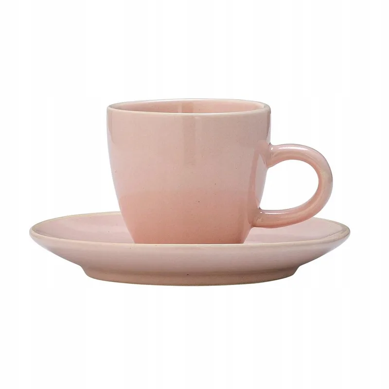 Alberte Espressokopje met Schotel de Bloomingville en Rose – photo produit