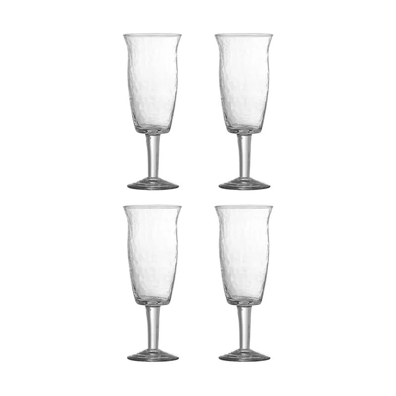Asha Rotweinglas 4-teilig Klar by Bloomingville – product photo