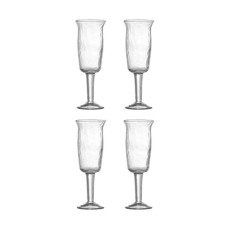 Asha Weißweinglas 4-teilig Klar by Bloomingville – product photo