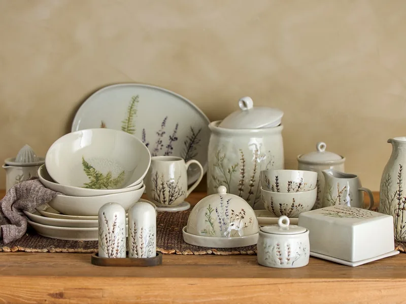 Bea serveerschaal van Bloomingville in Beige – productfoto 4 van 4