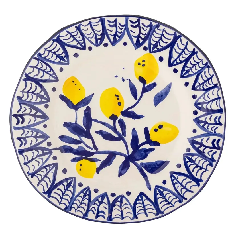 Bord aardewerk blauw maxima 27cm von Bloomingville – Produktfoto