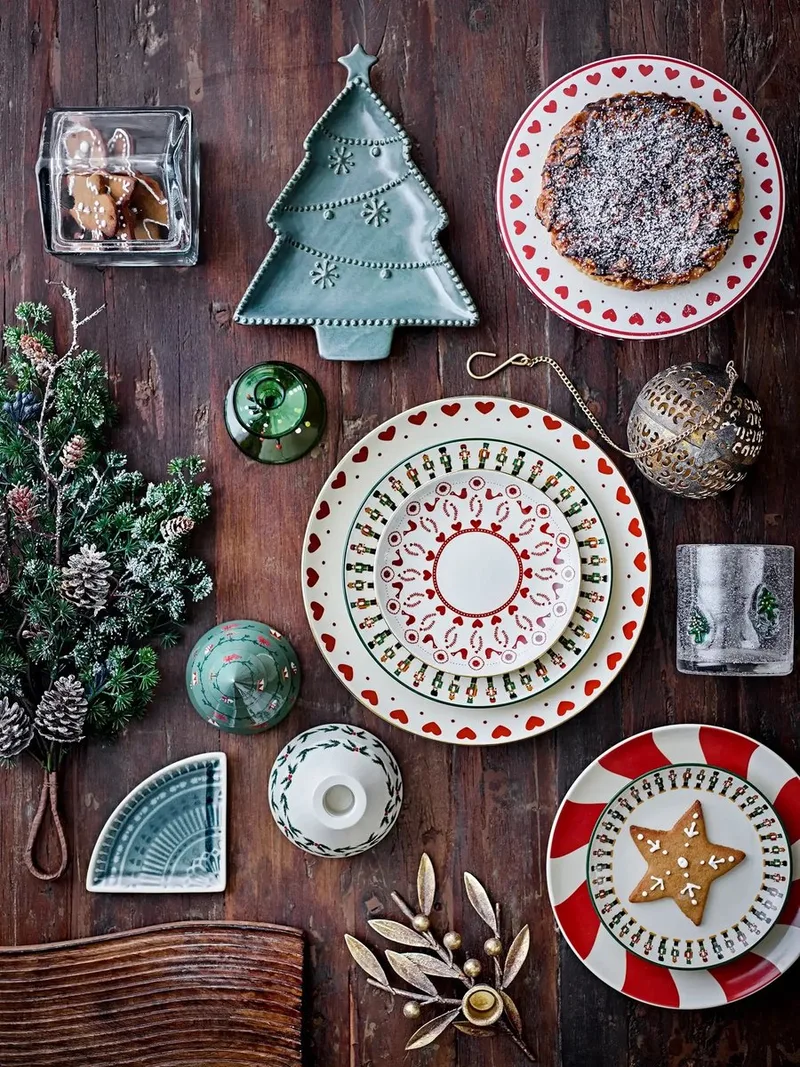 Bord aardewerk groen Jolly 20cm by Bloomingville – product photo