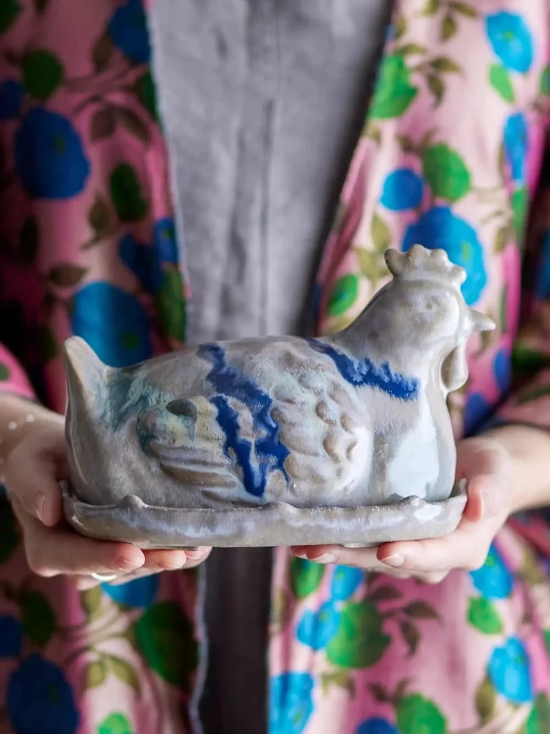 Botervloot aardewerk roze Heni van Bloomingville – productfoto