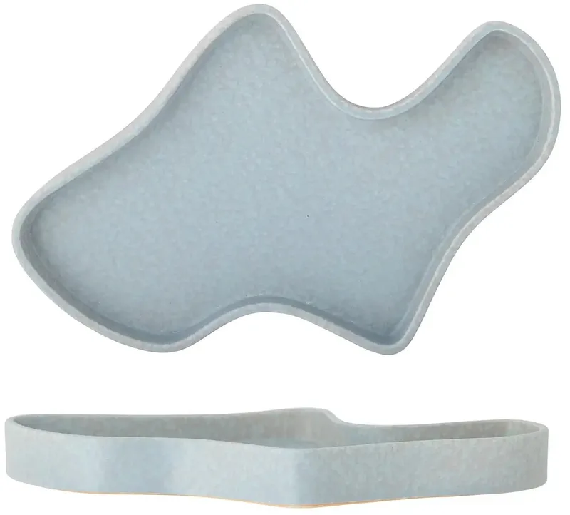 Dienblad aardewerk blauw Lakey 32xm de Bloomingville – photo produit