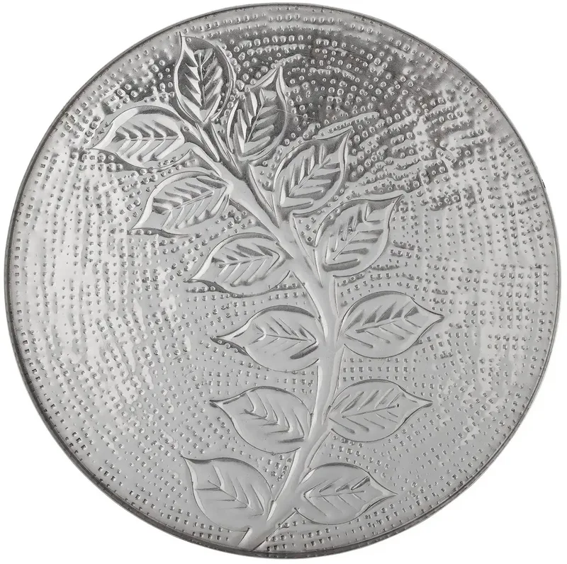 Dienblad metaal zilver Leila 30cm de Bloomingville – photo produit