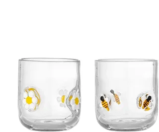 Drinkglazen glas Buzz - set van 2 by Bloomingville in Transparent – product photo 1 of 5