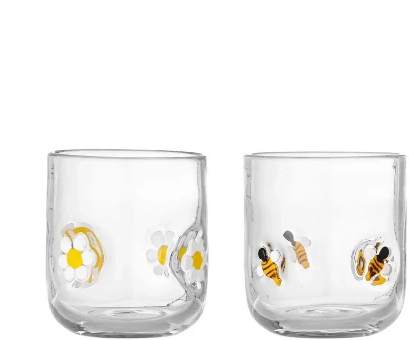 Drinkglazen glas Buzz - set van 2 by Bloomingville in Transparent – product photo 1 of 5