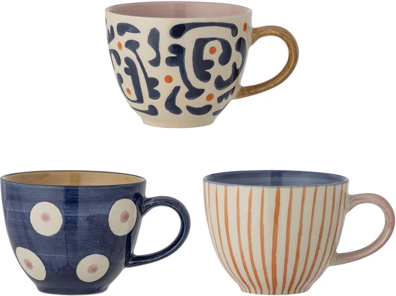 Eviaya Cup - Aardewerk by Bloomingville in Blue – product photo