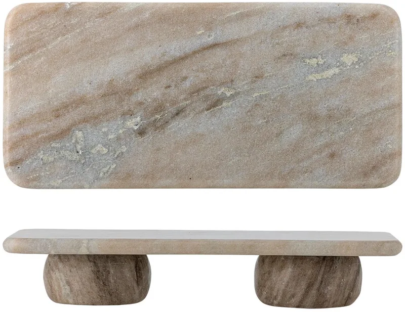 Fatin marmeren serveerplateau grijs – 38 × 18 cm de Bloomingville – photo produit