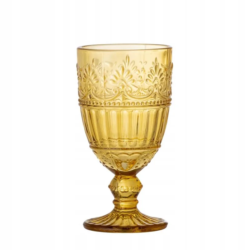 Gekleurde Glazen Wijnglas - 205ml von Bloomingville in Gelb – Produktfoto