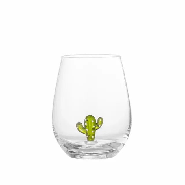 Misa Drinkglas met Cactus – mondgeblazen glas – 560 ml