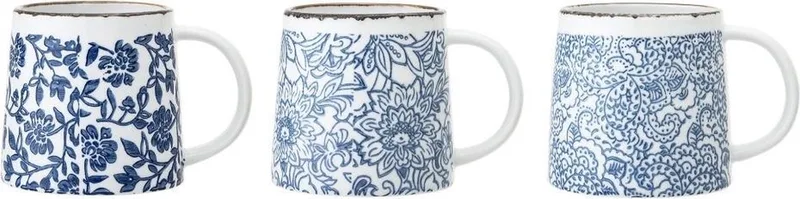 Mok aardewerk blauw Molly - set van 3 von Bloomingville – Produktfoto