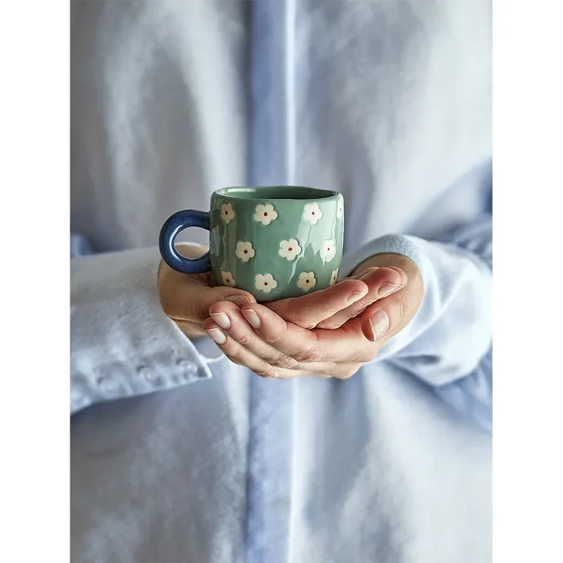Mok aardewerk blauw Nini - 110ml by Bloomingville – product photo 2 of 5