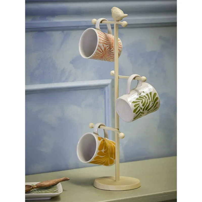 Mok aardewerk geel Fauni - set van 3 by Bloomingville in Green – product photo 2 of 4