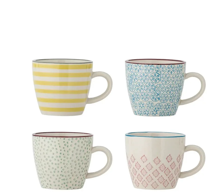 Mok aardewerk Patrizia - set van 4 von Bloomingville in Mehrfarbig – Produktfoto
