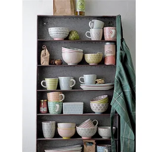 Patrizia - Kom - Stoneware - Paars/Petrol Blauw/Citroen Geel - 2 Assortie från Bloomingville i Lila – produktbild 4 av 4