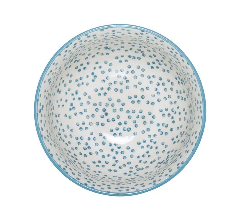 Patrizia - Kom - Stoneware - Paars/Petrol Blauw/Citroen Geel - 2 Assortie från Bloomingville i Lila – produktbild 2 av 4