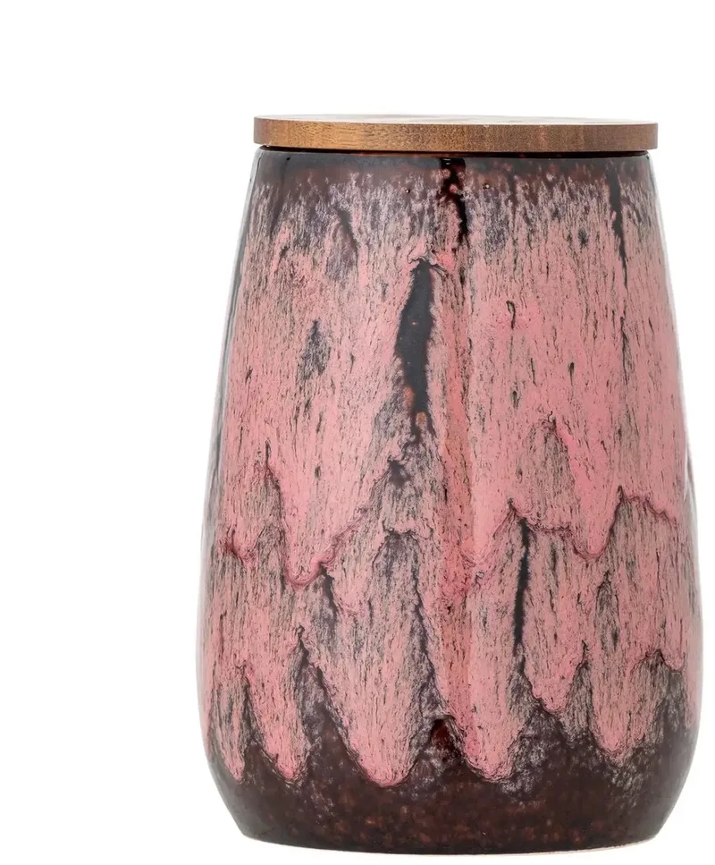 Rayen voorraadpot roze met houten deksel – 1330 ml van Bloomingville – productfoto