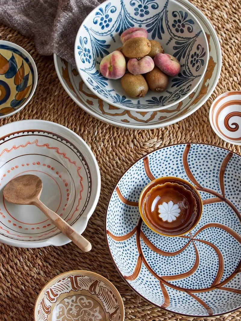 Schaal aardewerk bruin Heikki - set van 2 by Bloomingville – product photo