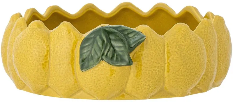 Schaal aardewerk geel Limone 21cm de Bloomingville – photo produit