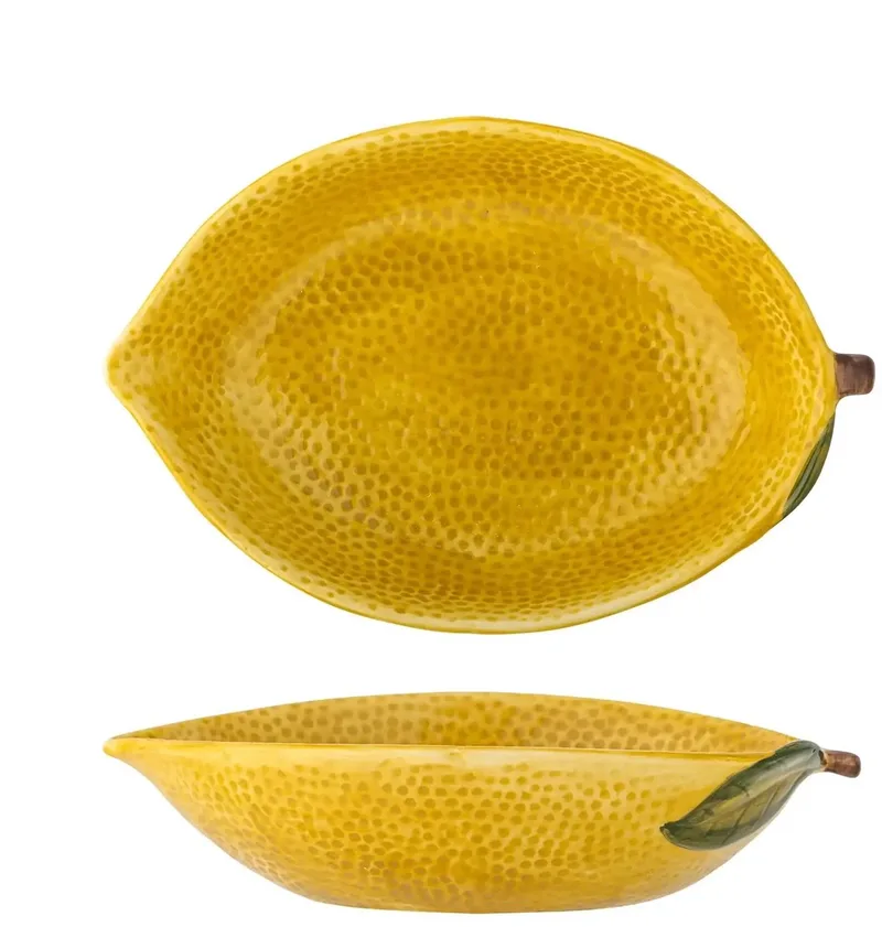 Schaal aardewerk geel Limone 26cm by Bloomingville – product photo