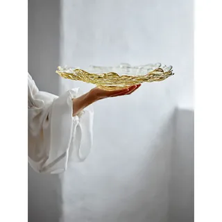 Schaal glas beige asimi 38cm by Bloomingville – product photo 5 of 5
