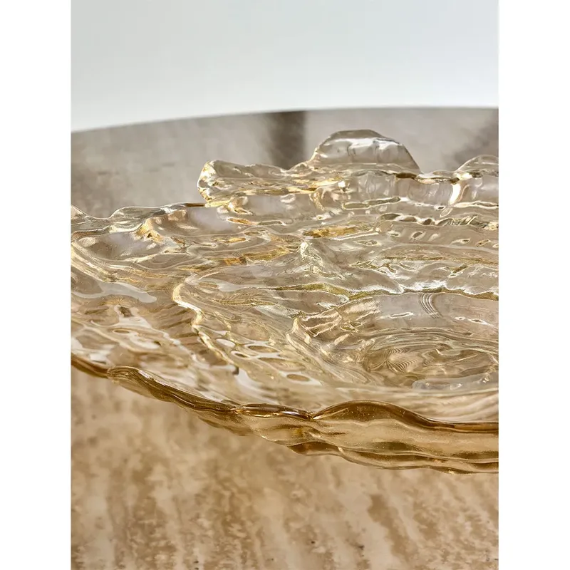 Schaal glas beige asimi 38cm by Bloomingville – product photo 2 of 5