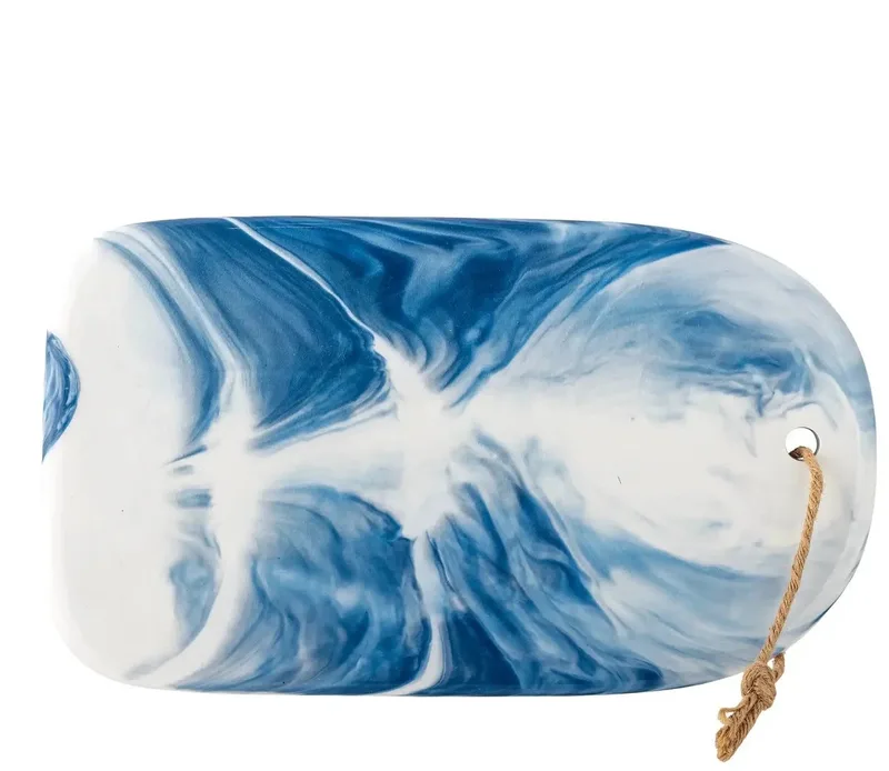 Snijplank aardewerk blauw Aiden 35cm van Bloomingville – productfoto