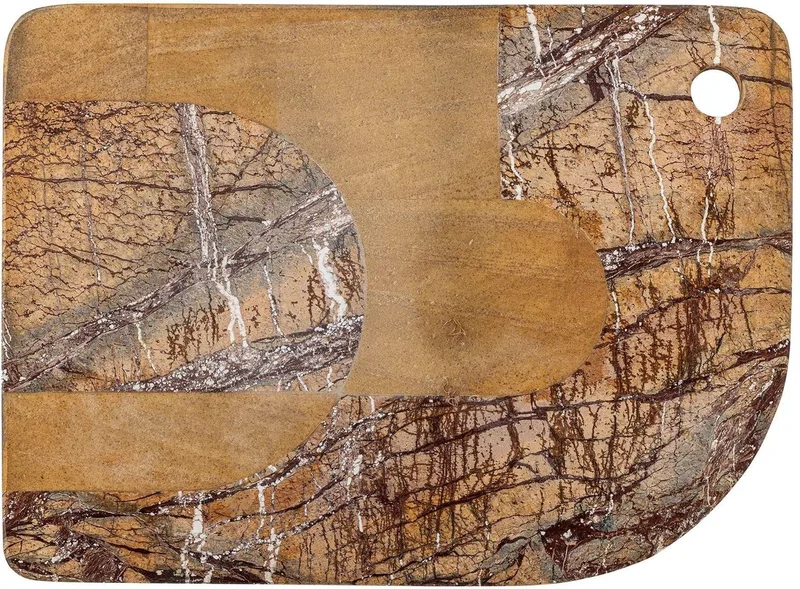 Snijplank marmer bruin Abrianna 20x30cm van Bloomingville – productfoto