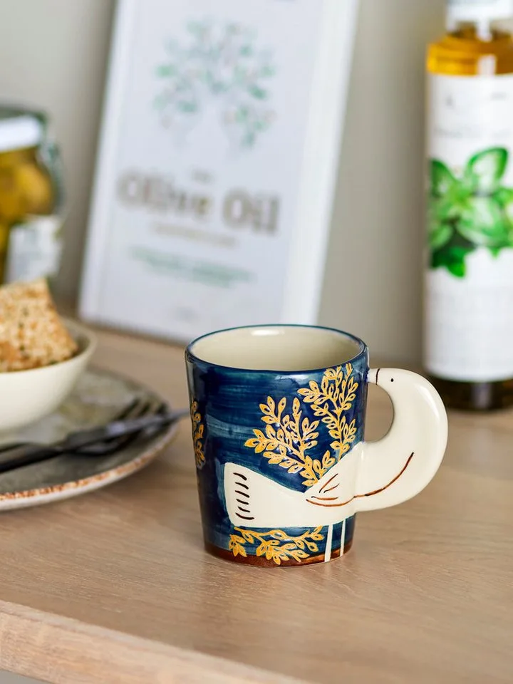 Hezha Cup - Blauw - Aardewerk van Bloomingville – productfoto 2 van 3
