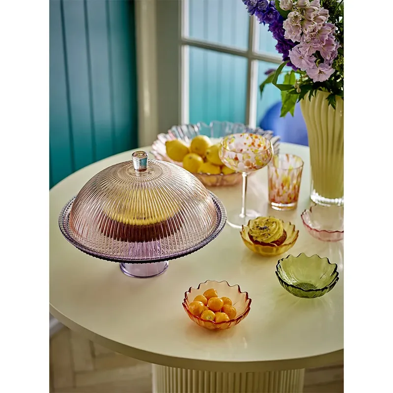 Tayo taartplateau van glas met stolp – Ø 32 cm van Bloomingville – productfoto 5 van 5