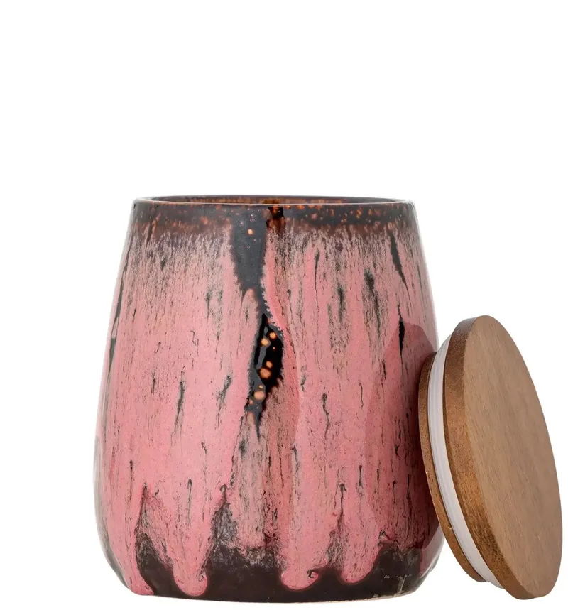 Voorraadpot aardewerk roze Rayen - 1L van Bloomingville – productfoto
