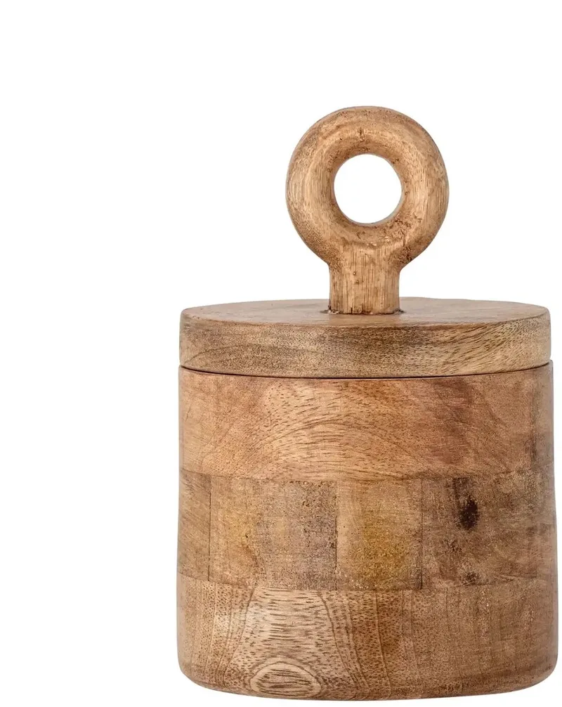 Voorraadpot mangohout naturel Nonnie 18cm by Bloomingville – product photo