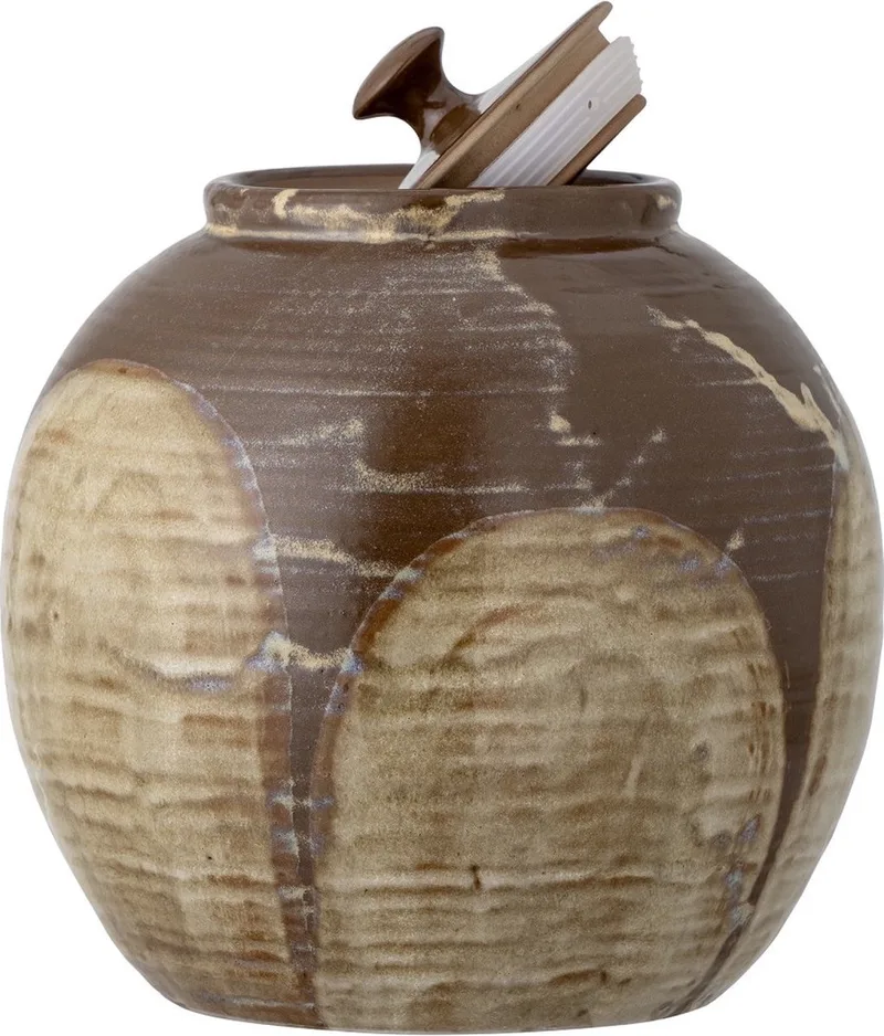 Voorraadpot Nasib bruin 22cm fra Bloomingville – produktbillede