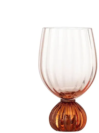 Wijnglas glas roze taurin by Bloomingville – product photo 1 of 5