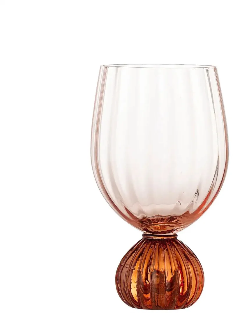 Wijnglas glas roze taurin by Bloomingville – product photo 1 of 5