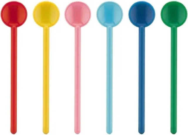 Bistro lepels 14cm | Kunststof theelepel | 6 stuks
