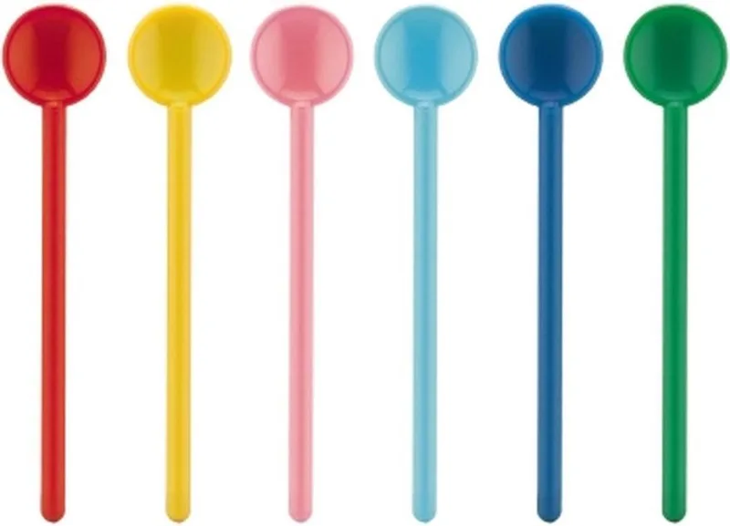 Bistro lepels 14cm | Kunststof theelepel | 6 stuks by Bodum in Multicolour – product photo