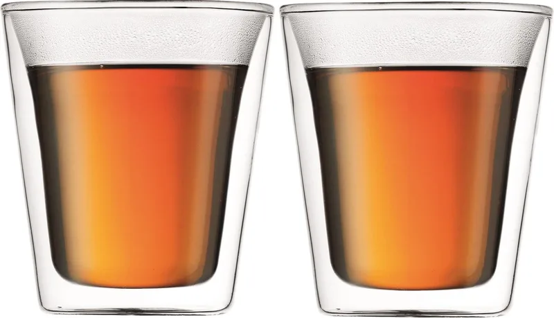 Canteen Becher Glas 2er Pack 0,1 Liter von Bodum in Transparent – Produktfoto