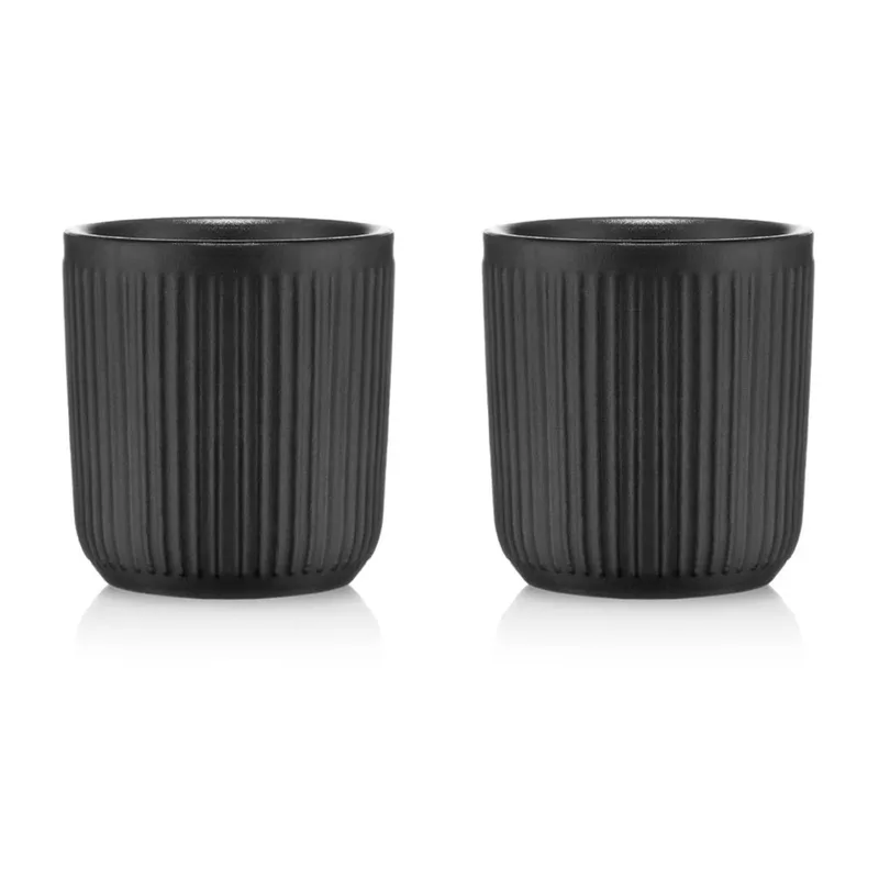 Douro doppelwandige Tasse 2er Pack 10cl Schwarz van Bodum – productfoto
