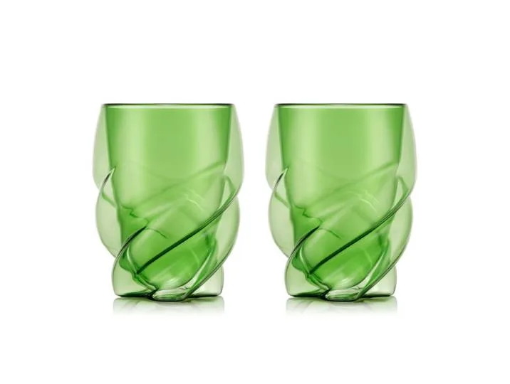 PAVINA PARIS dubbelwandige glazen - 270 ml, transparant groen, verpakking van 2 de Bodum – photo produit