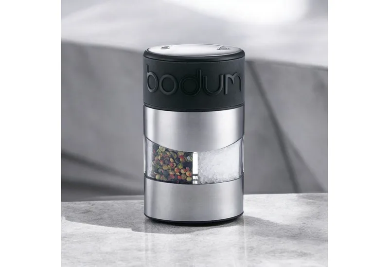 Salzmühle Bodum TWIN Salz- und Pfeffermühle Gewürzmühle 12 cm Schwarz från Bodum – produktbild 2 av 4