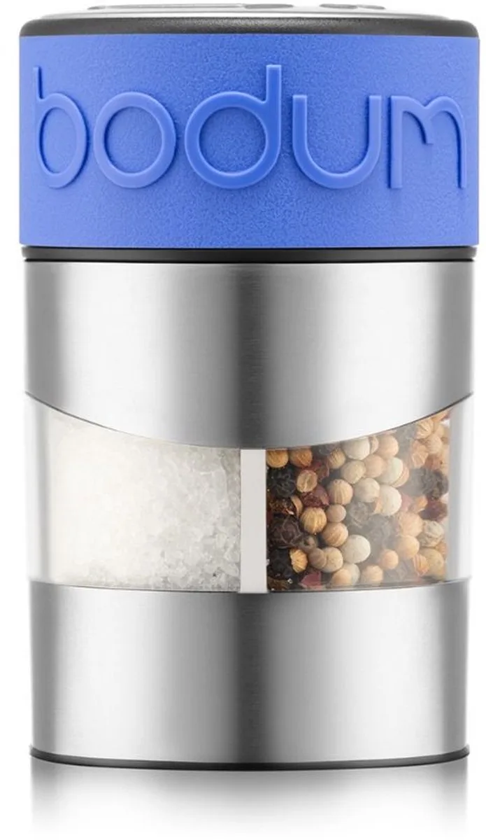 Twin compacte Peper- en zoutmolen | Blauw by Bodum in Rvs – product photo