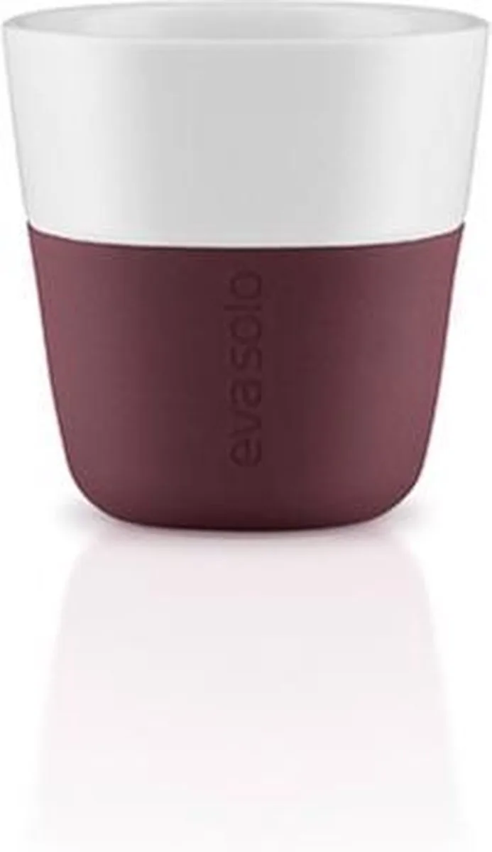 501058 Bordeaux, Wit Espresso 2stuk(s) kopje & beker by Eva Solo in Red – product photo