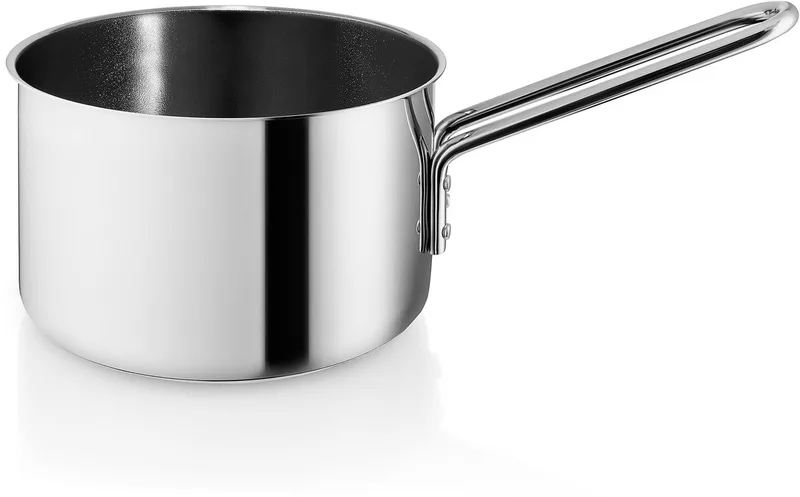 Eva Trio Roestvrijstalen steelpan, kookpan, geschikt voor inductie, aluminium, roestvrij staal, keramische coating, gepolijst staal, 1,8 L, 312418 by Eva Solo in Silver – product photo