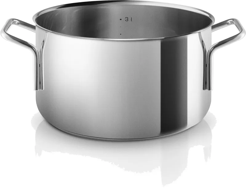 Eva Trio Roestvrijstalen steelpan, kookpan, geschikt voor inductie, aluminium, roestvrij staal, gepolijst staal, 3,6 L, 302436 van Eva Solo in Zilver – productfoto